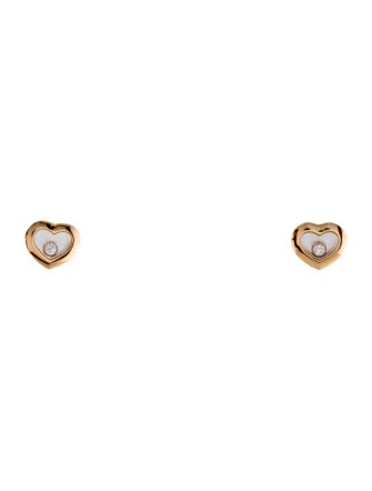 Chopard 18K Diamond Happy Icons Stud Earrings
