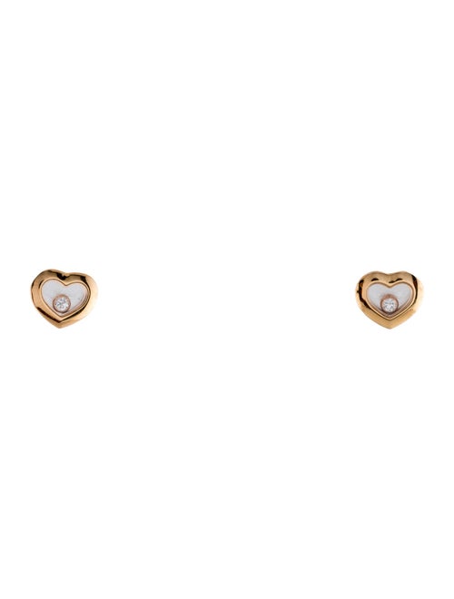 Chopard 18K Diamond Happy Icons Stud Earrings