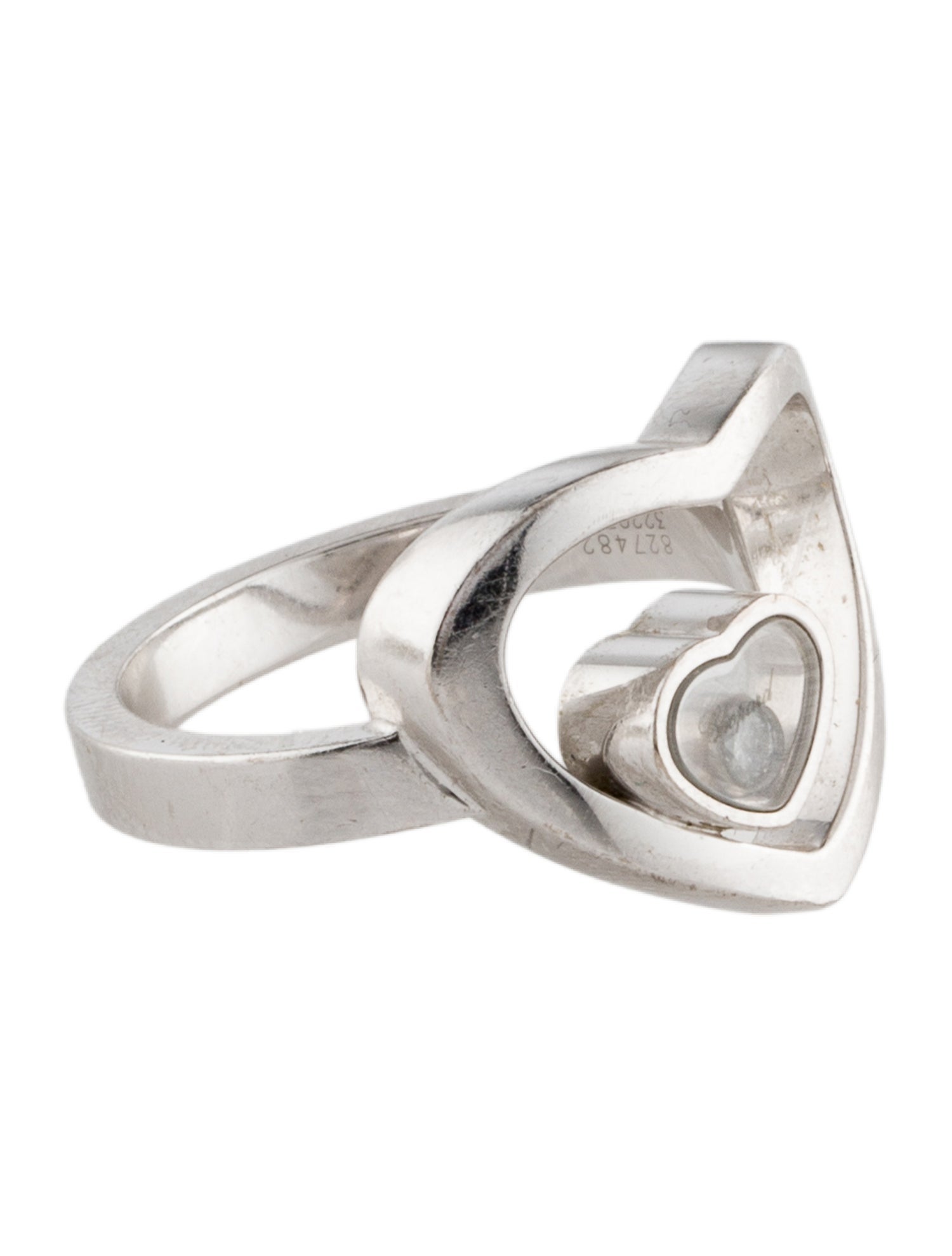 Chopard 18K Diamond Happy Heart Cocktail Ring