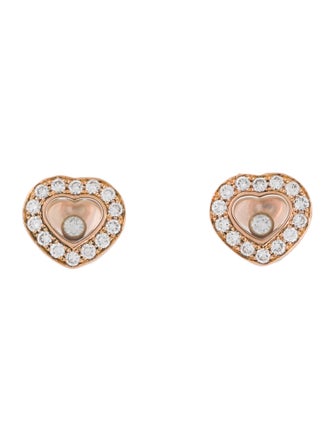 Chopard 18K Diamond Happy Icons Stud Earrings