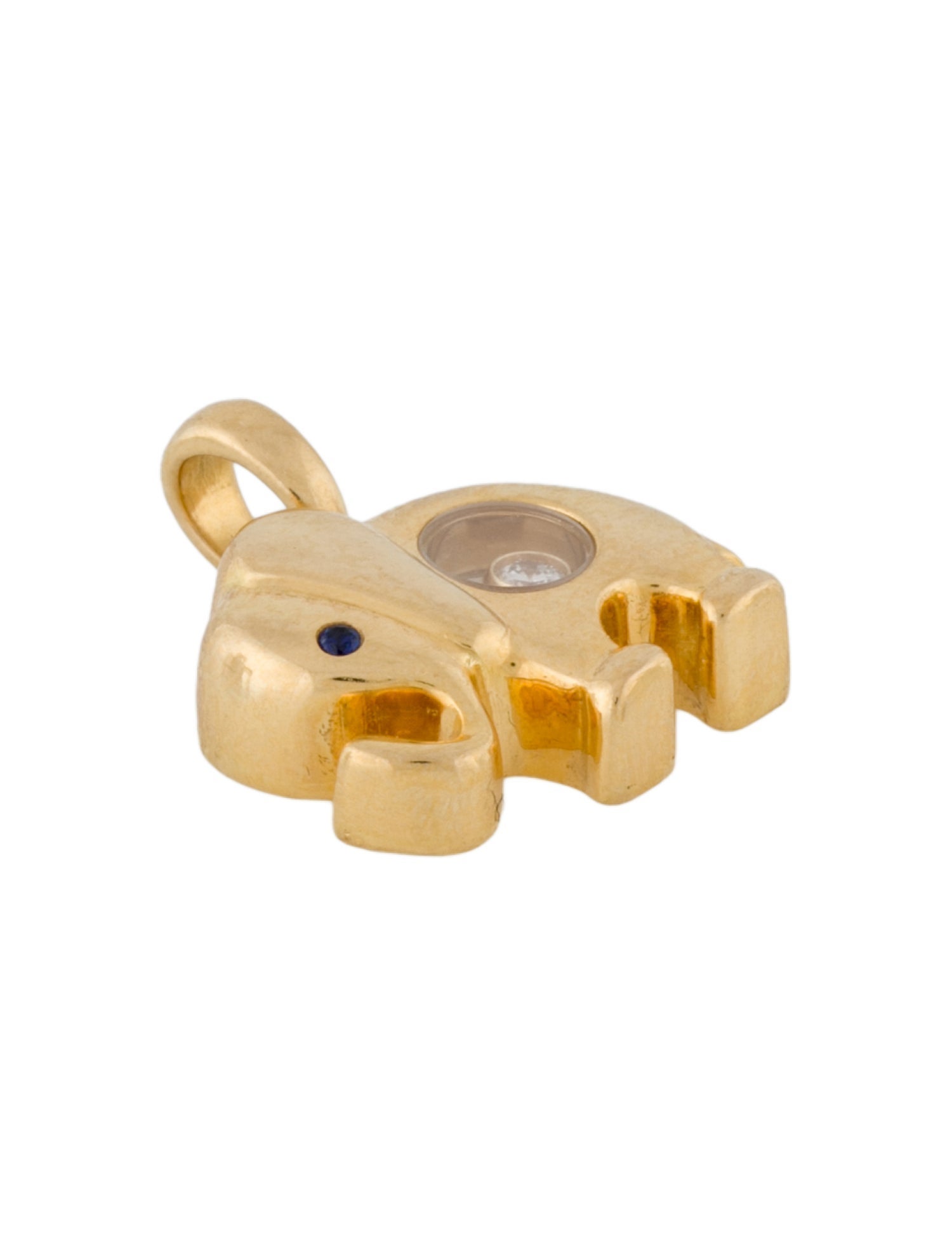 Chopard 18K Sapphire & Diamond Happy Elephant Pendant