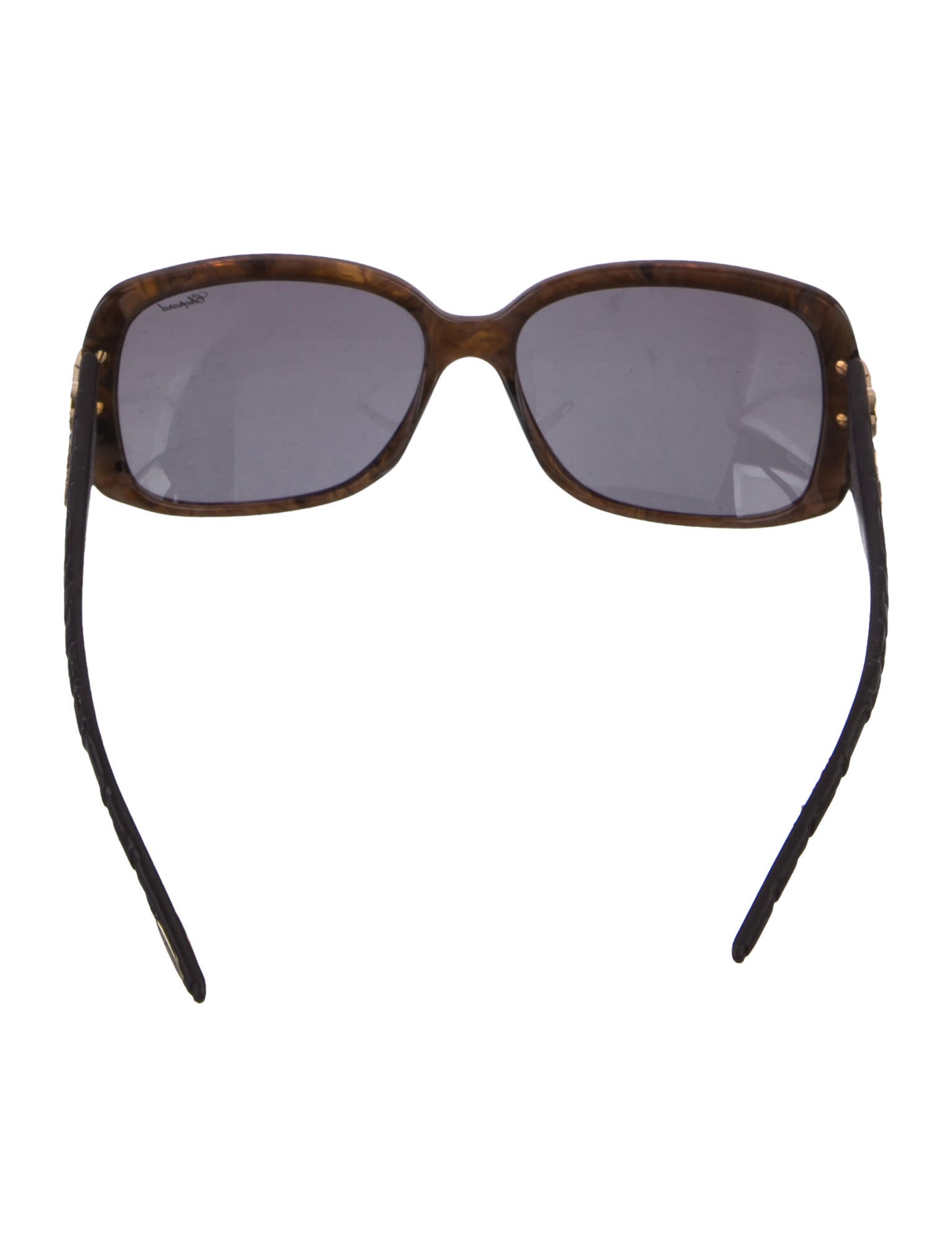 Chopard Double Clip On Blue Block Opticals Square Sunglasses