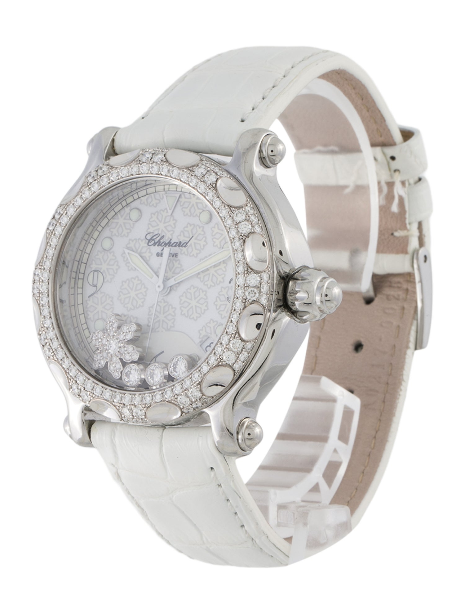 Chopard Happy Sport Diamond Snowflake Watch