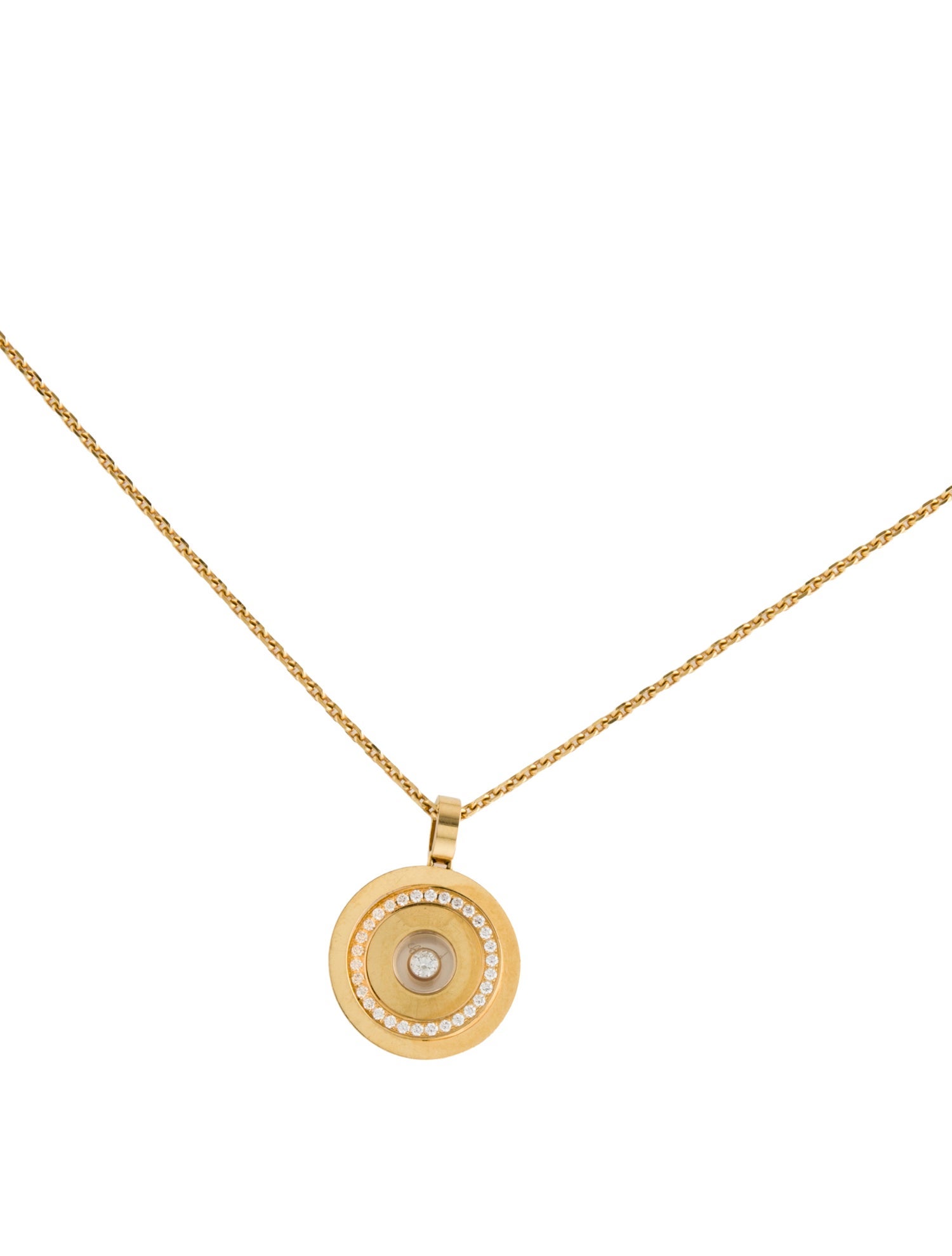 Chopard 18K Diamond Happy Spirit Pendant Necklace