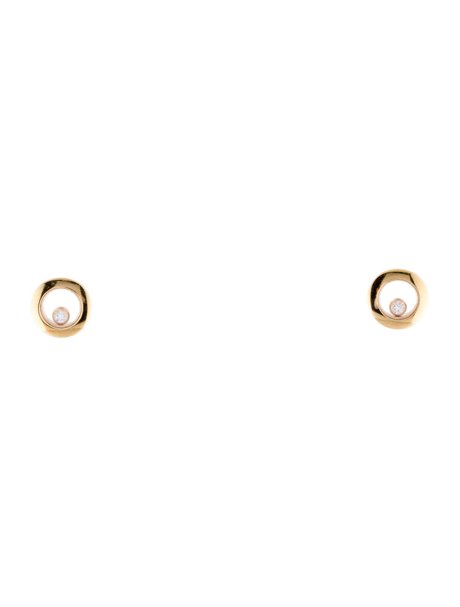 Chopard 18K Happy Diamonds Icons Stud Earrings