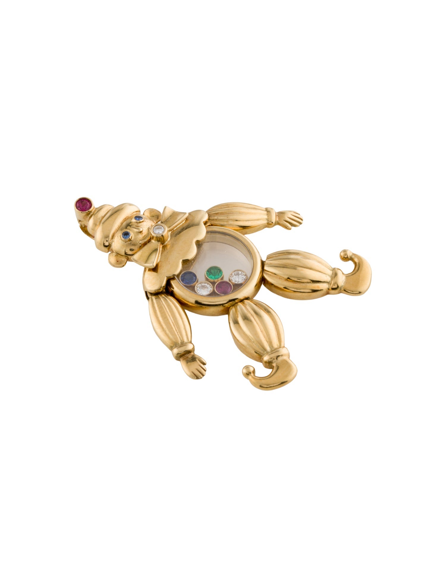 Chopard 18K Multi-Stone & Diamond Happy Clown Pendant