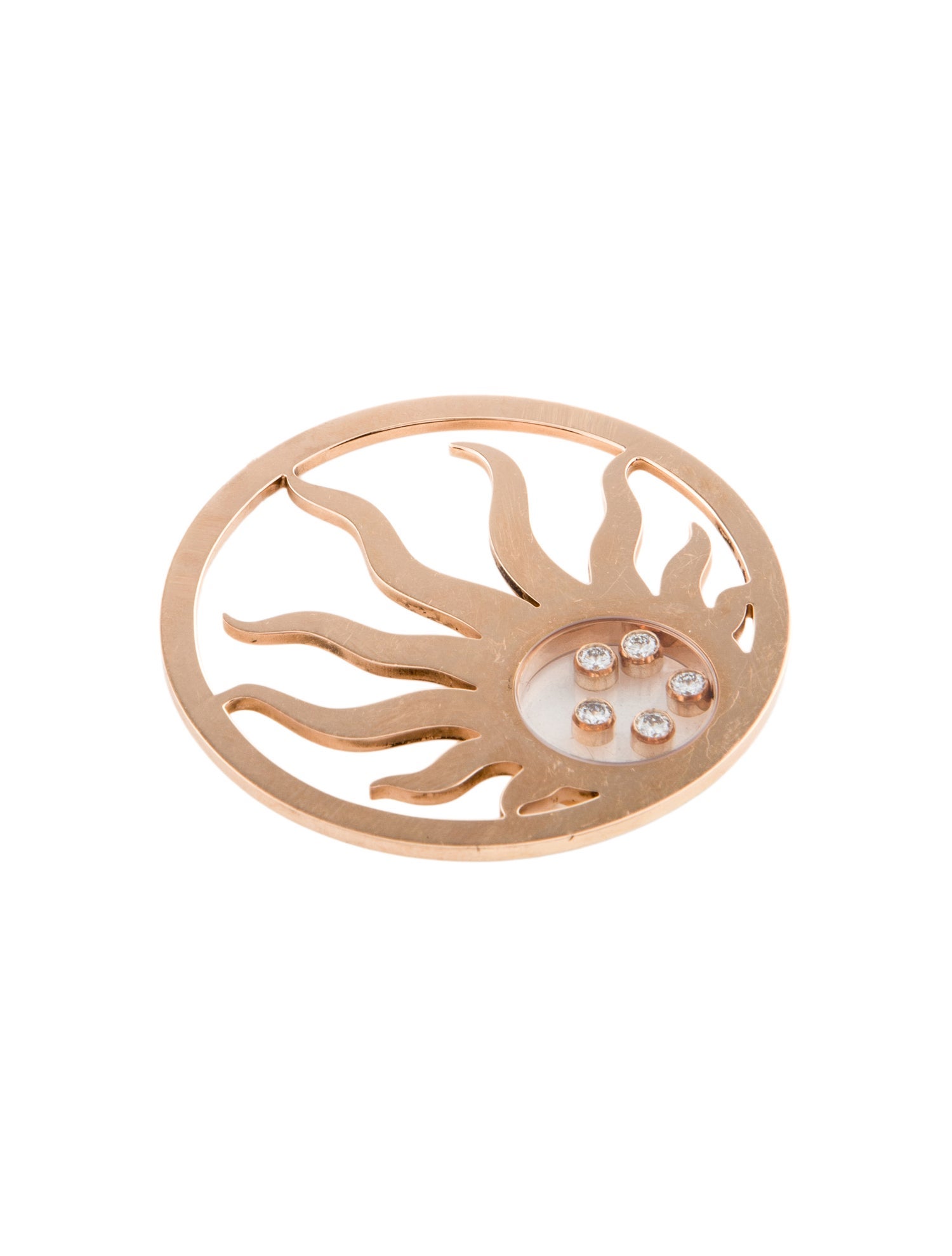 Chopard 18K Diamond Sun Pendant