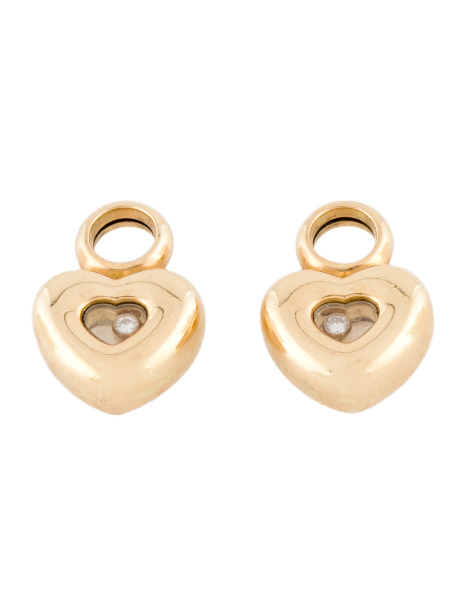 Chopard 18K Diamond Heart Earring Enhancers