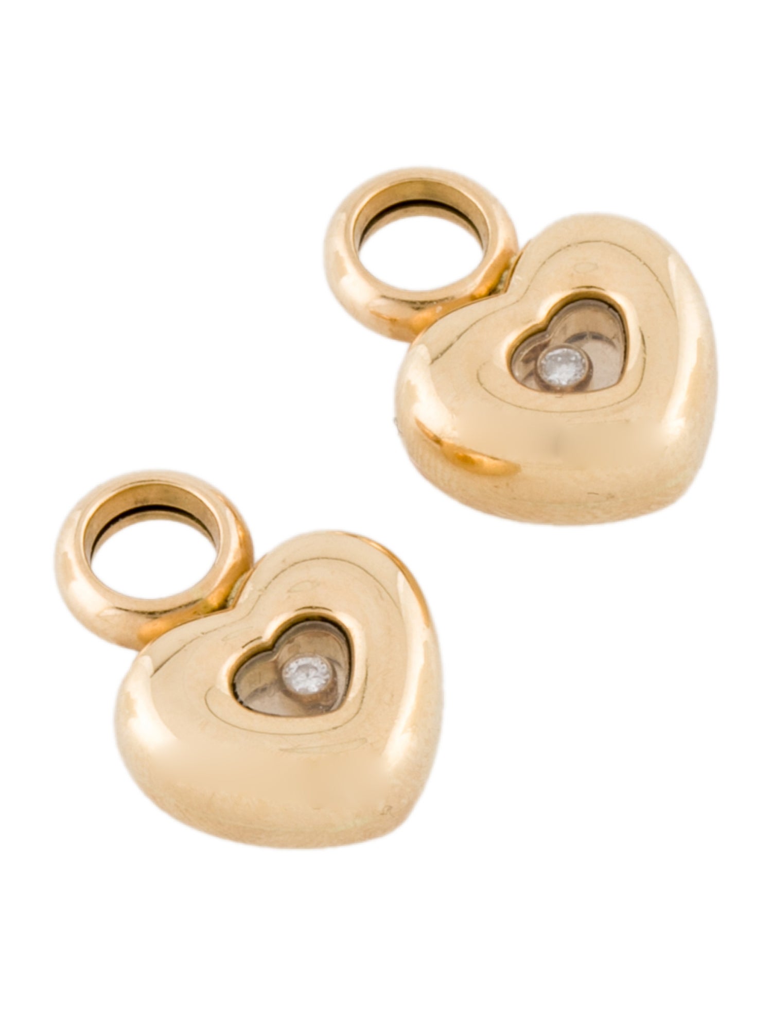 Chopard 18K Diamond Heart Earring Enhancers