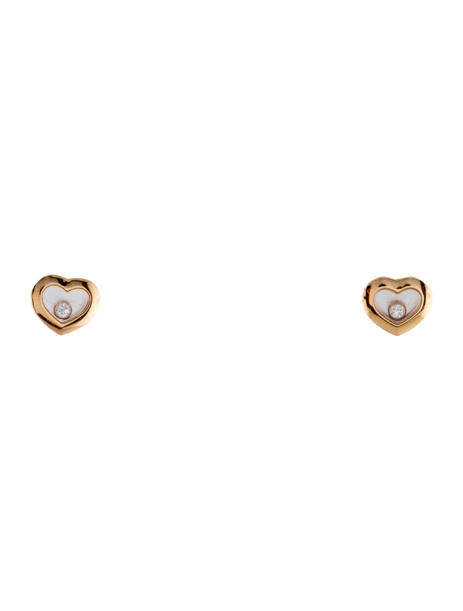 Chopard 18K Diamond Happy Icons Stud Earrings
