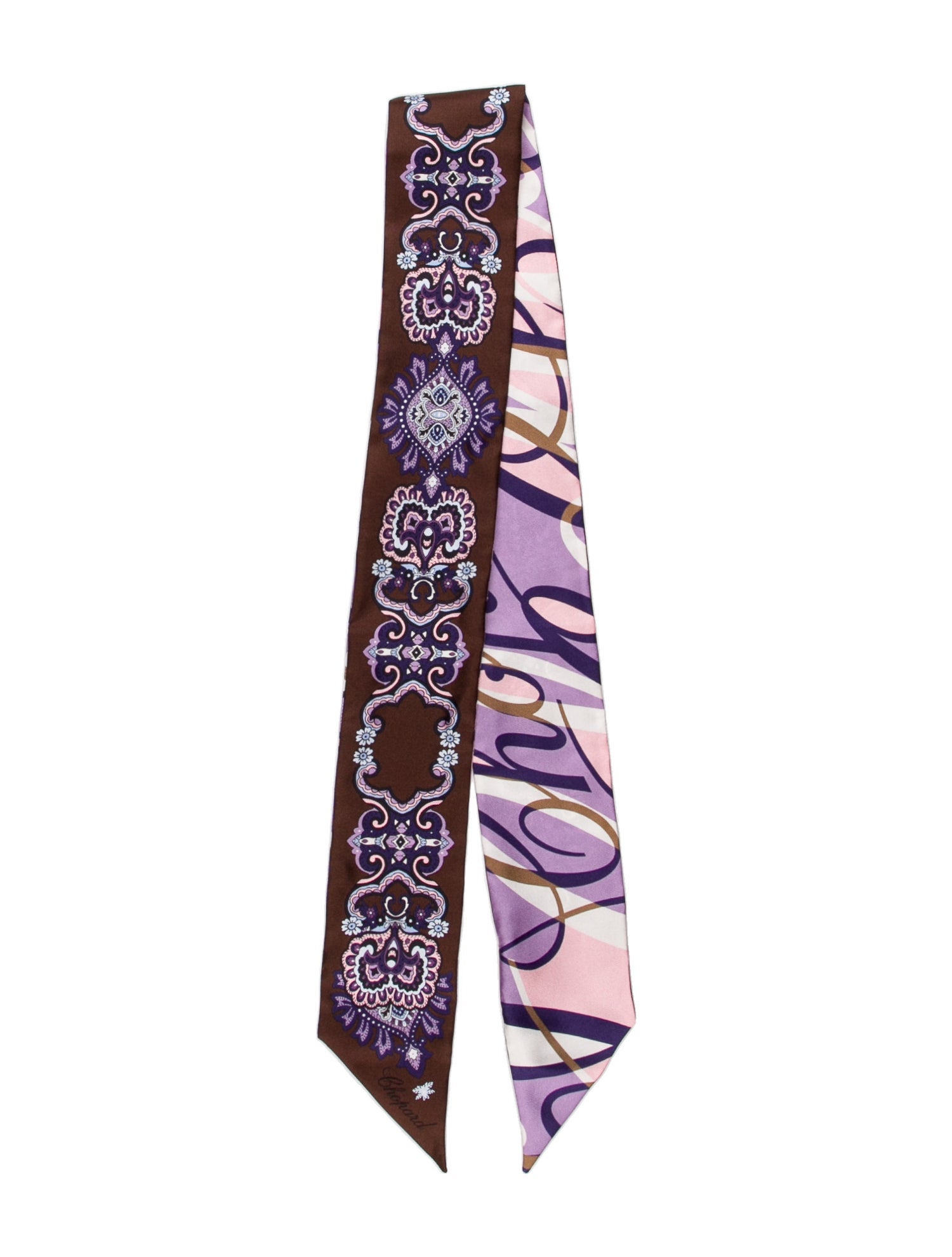 Chopard Silk Paisley Print Scarf