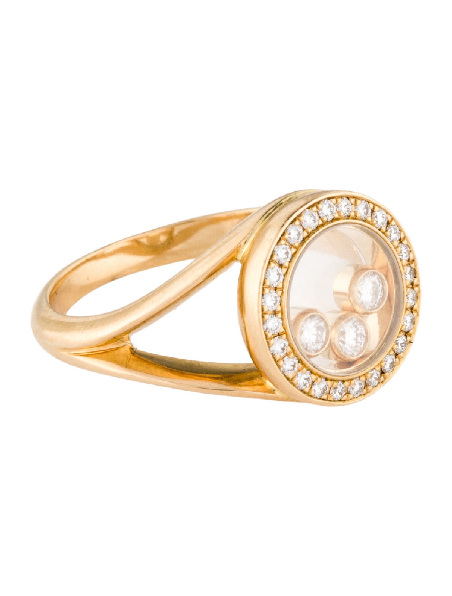 Chopard 18K Diamond Happy Icons Ring