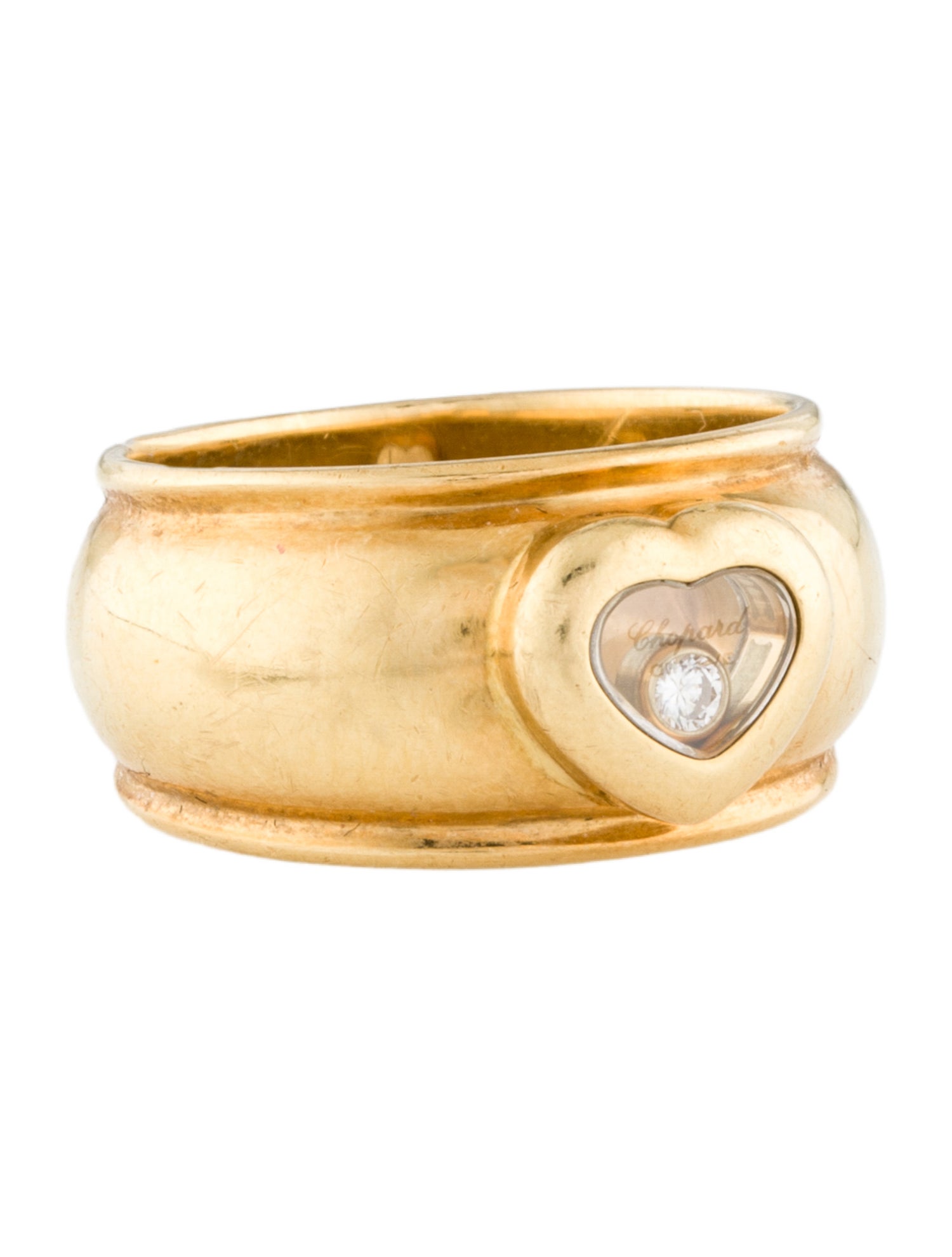 Chopard 18K Diamond Happy Heart Band Ring