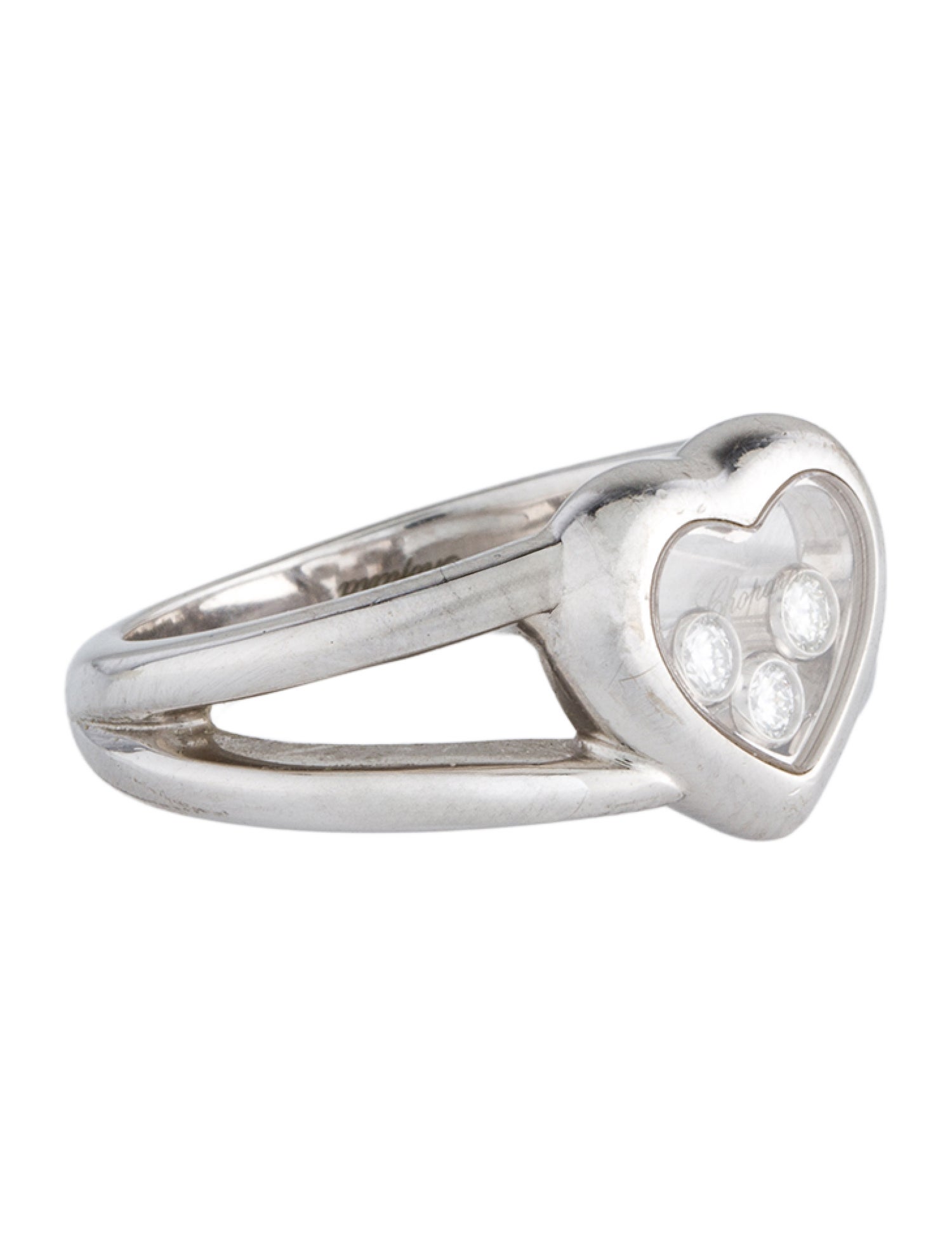 Chopard 18K Diamond Happy Hearts Cocktail Ring