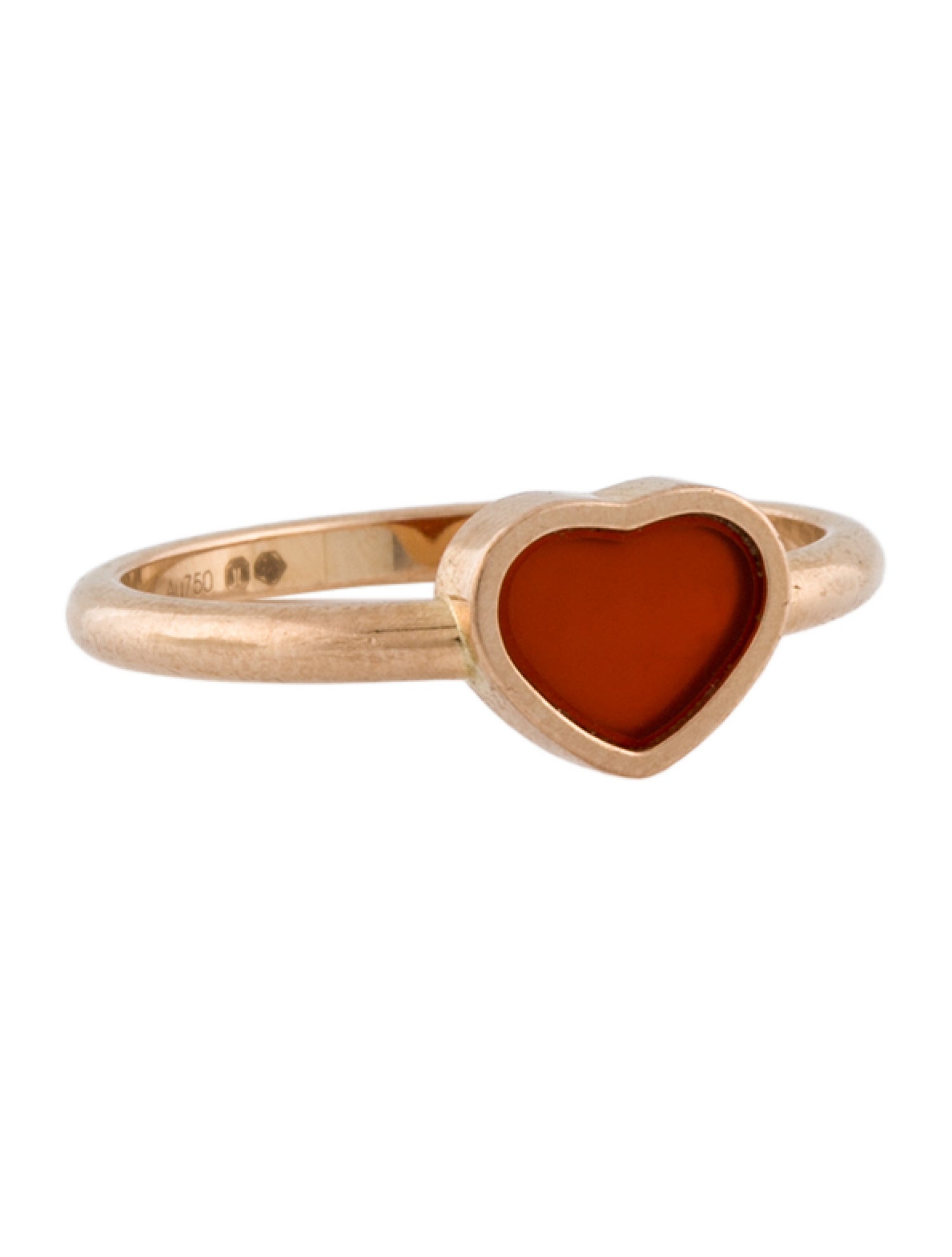 Chopard 18K Carnelian My Happy Hearts Cocktail Ring