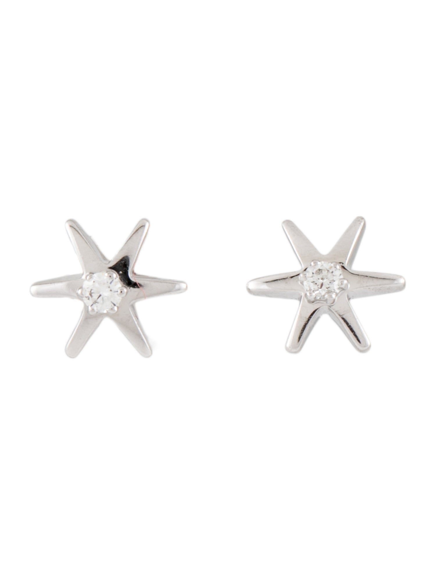 Chopard 18K Diamond Starburst Stud Earrings