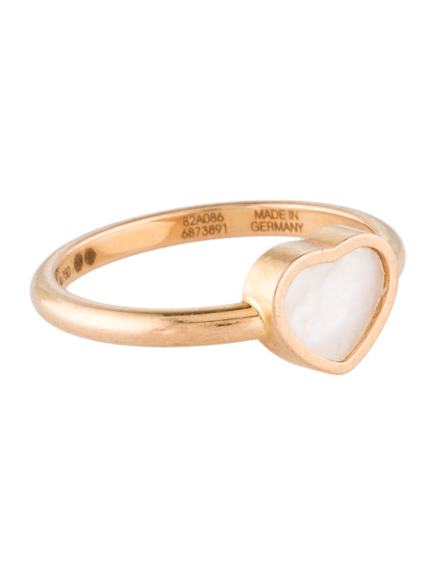 Chopard 18K Mother of Pearl My Happy Hearts Ring