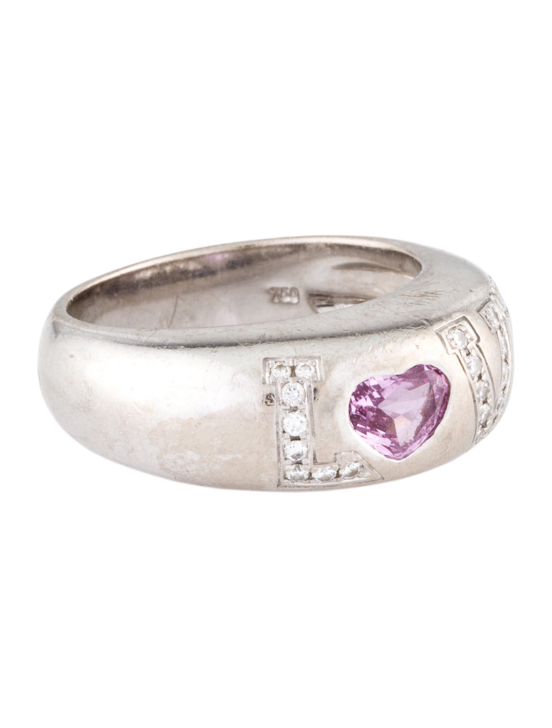 Chopard 18K Diamond & Sapphire 'Love' Band