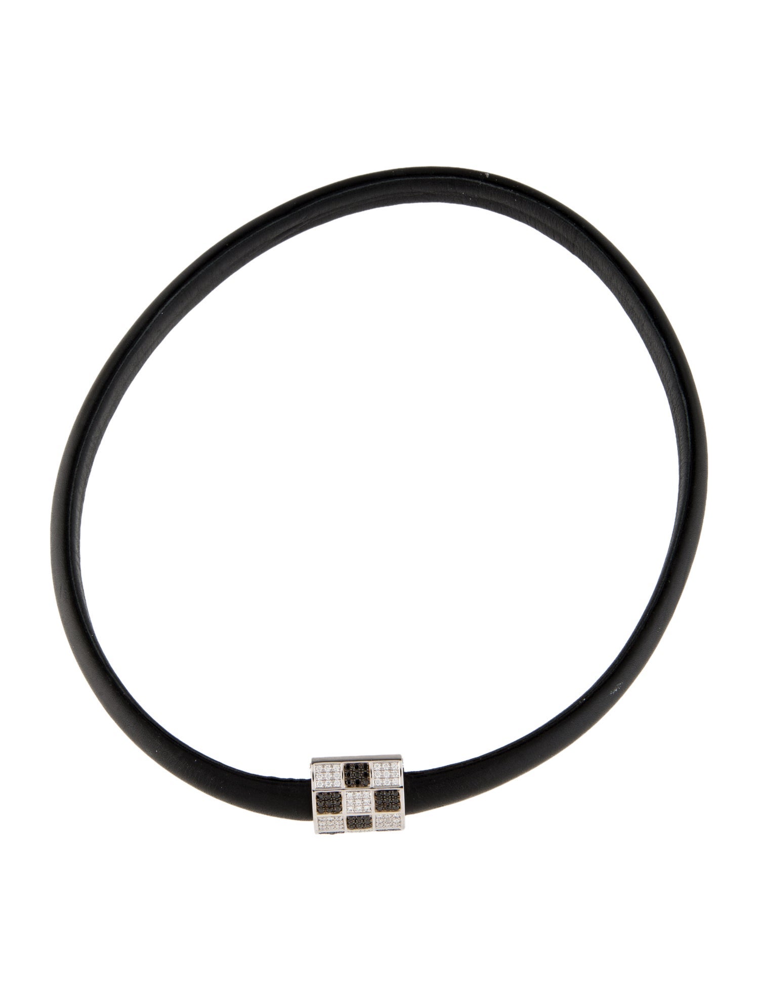 Chopard 18K Diamond & Leather Collar Necklace