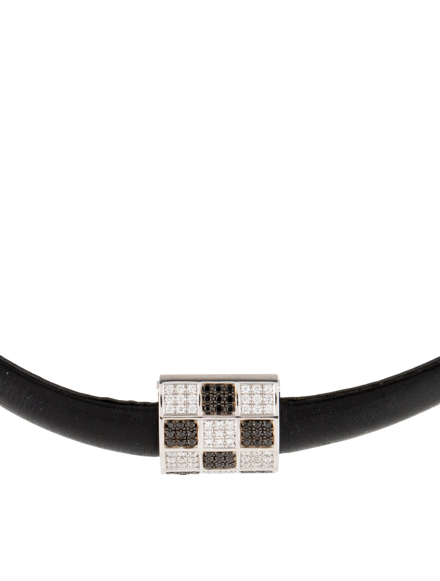 Chopard 18K Diamond & Leather Collar Necklace