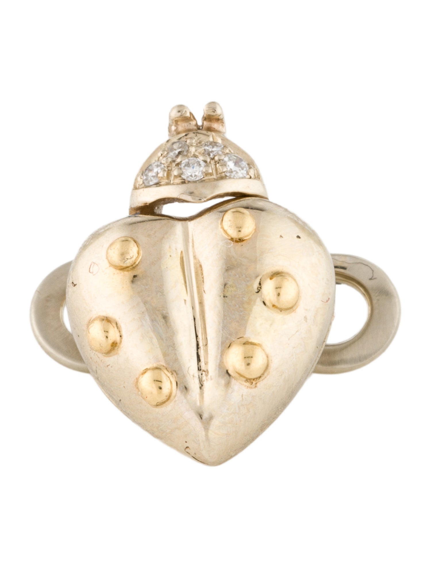 Chopard 18K Diamond Ladybug Tuxedo Button Shirt Stud