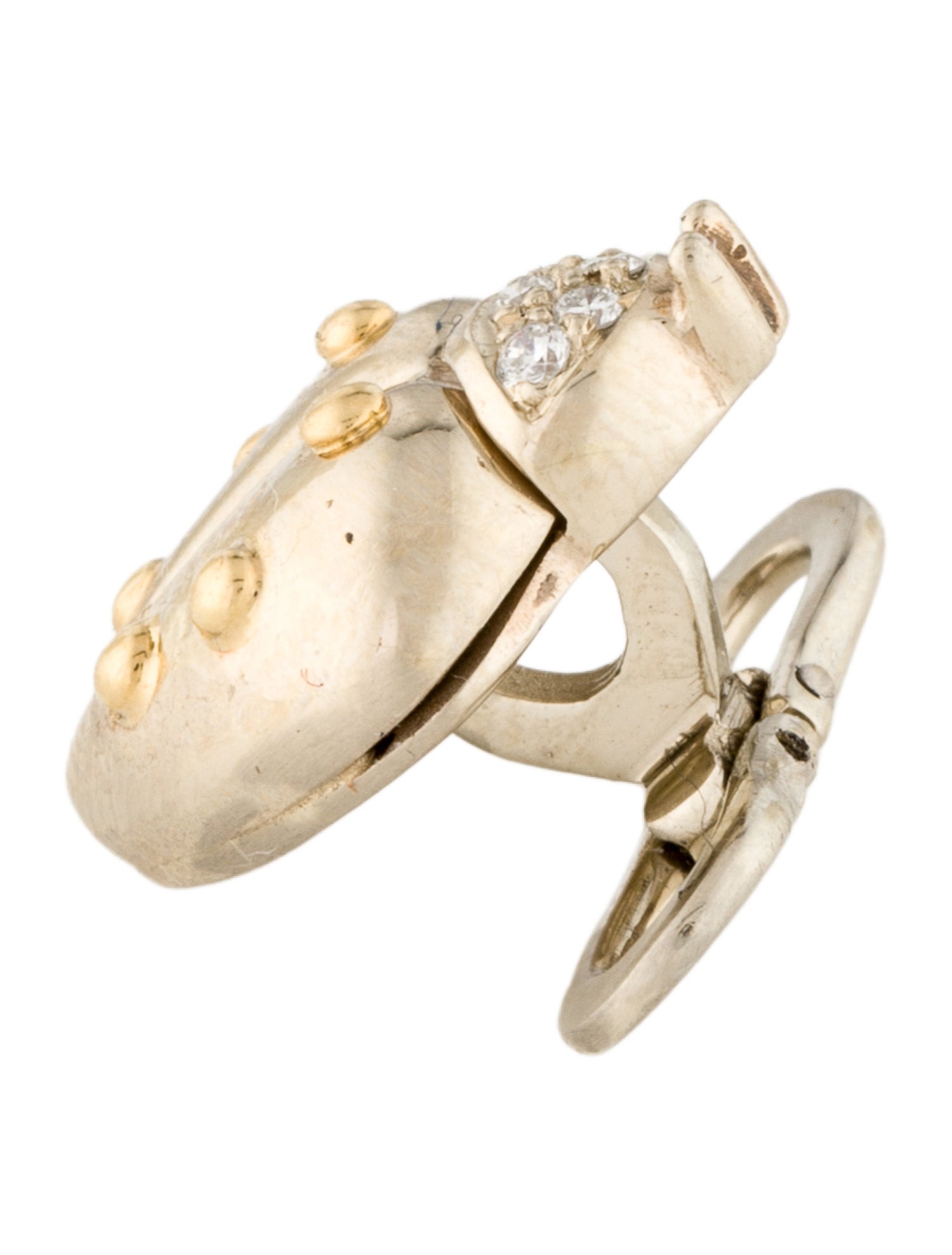 Chopard 18K Diamond Ladybug Tuxedo Button Shirt Stud