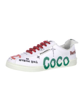 Chanel Pharrell Interlocking CC Logo Canvas Sneakers