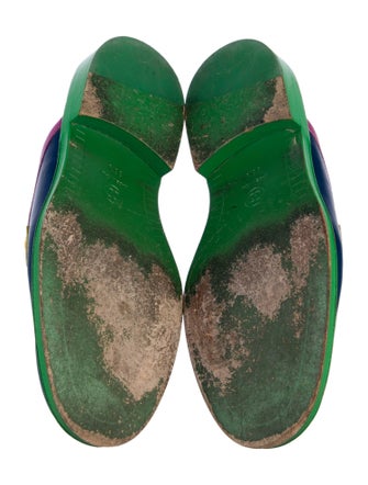 Chanel Pharrell Leather Colorblock Pattern Mules