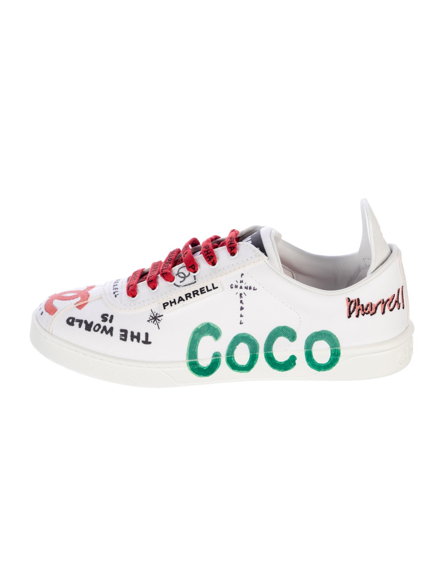 Chanel Pharrell 2019 Interlocking CC Logo Sneakers w/ Tags