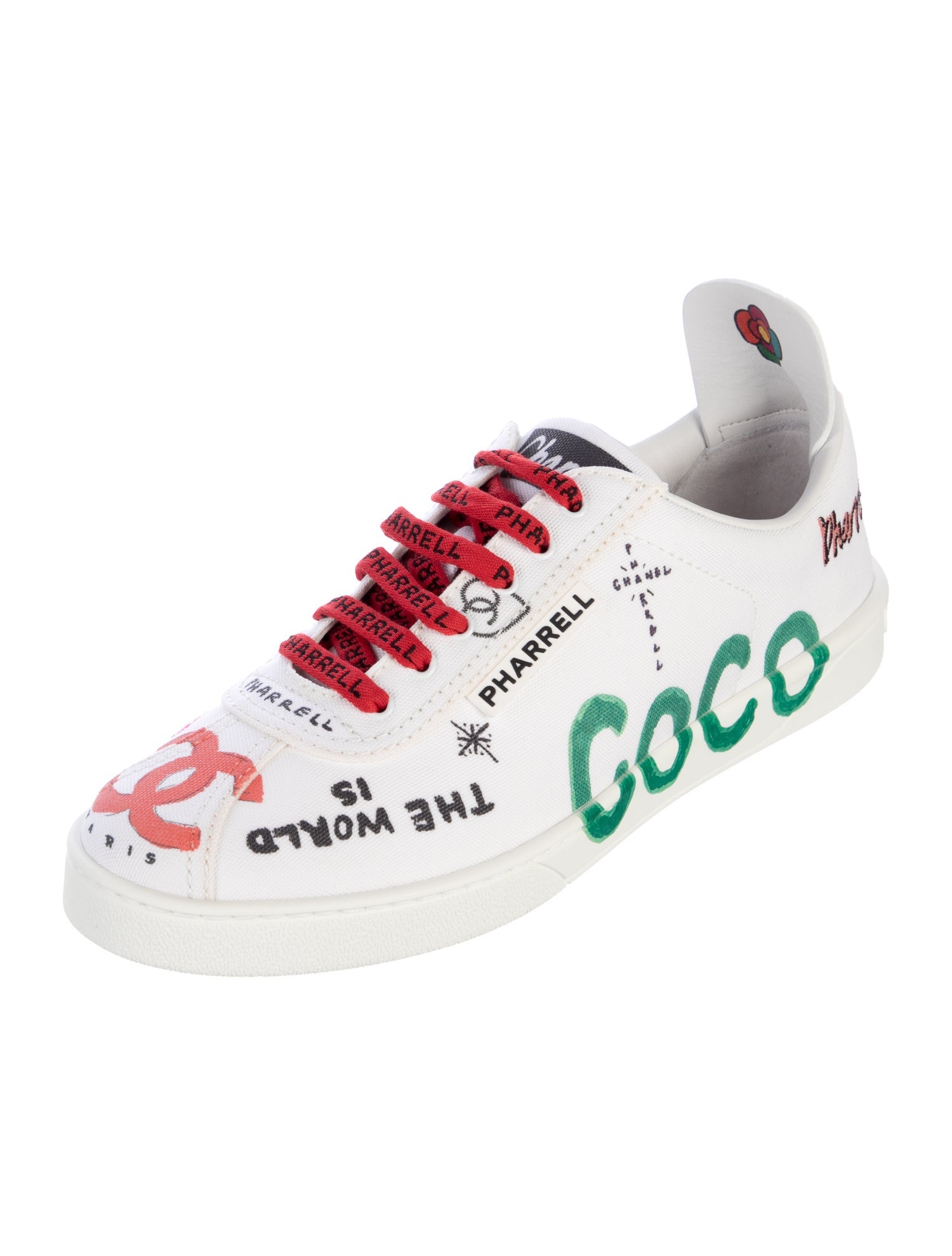 Chanel Pharrell 2019 Interlocking CC Logo Sneakers w/ Tags
