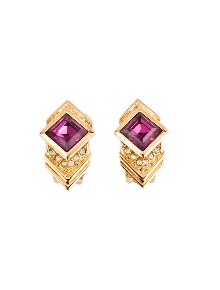 Christian Dior Clip On Earrings