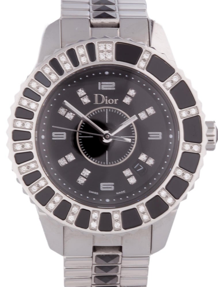 dior watch with diamonds