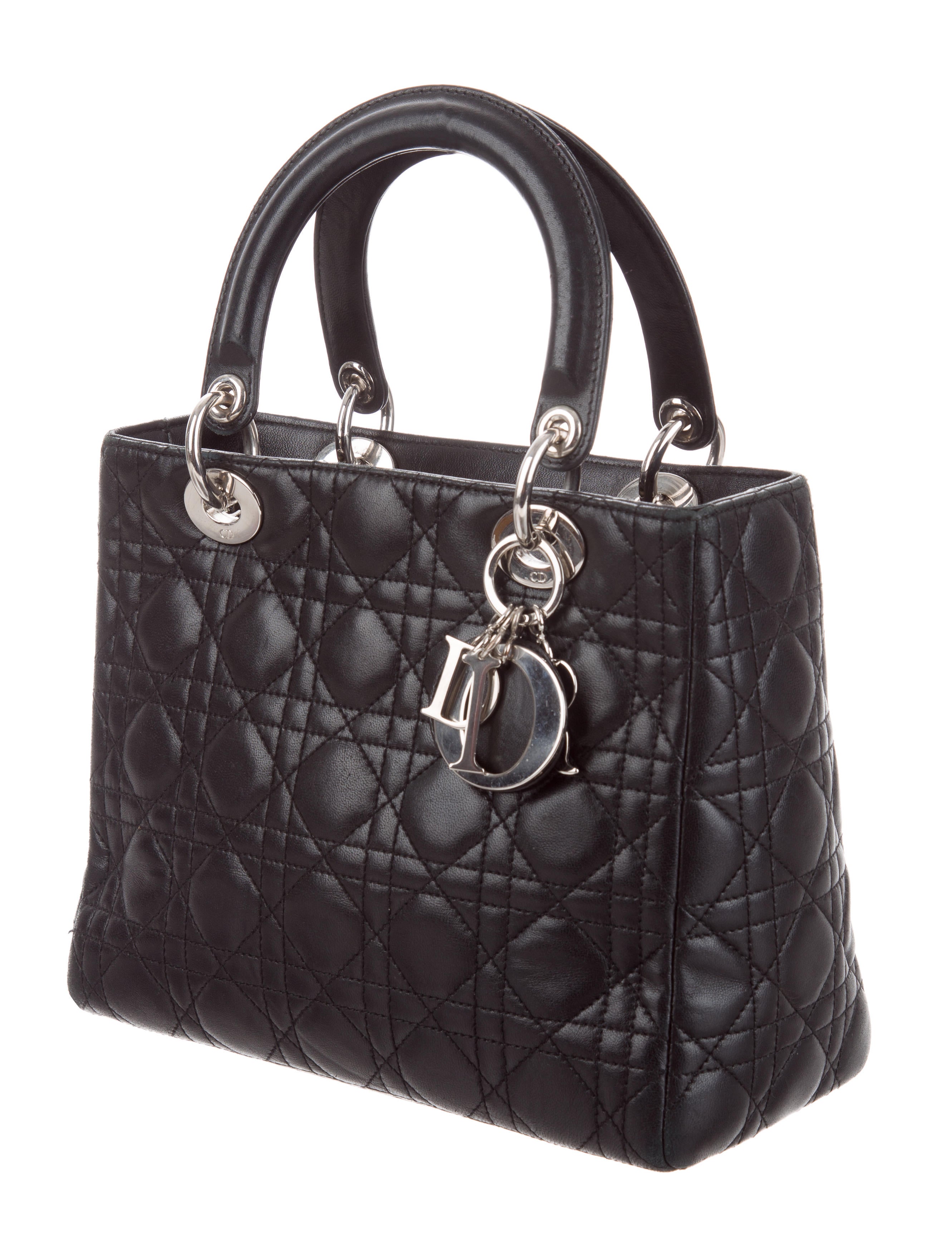 Christian Dior Medium Leather Lady Dior Bag