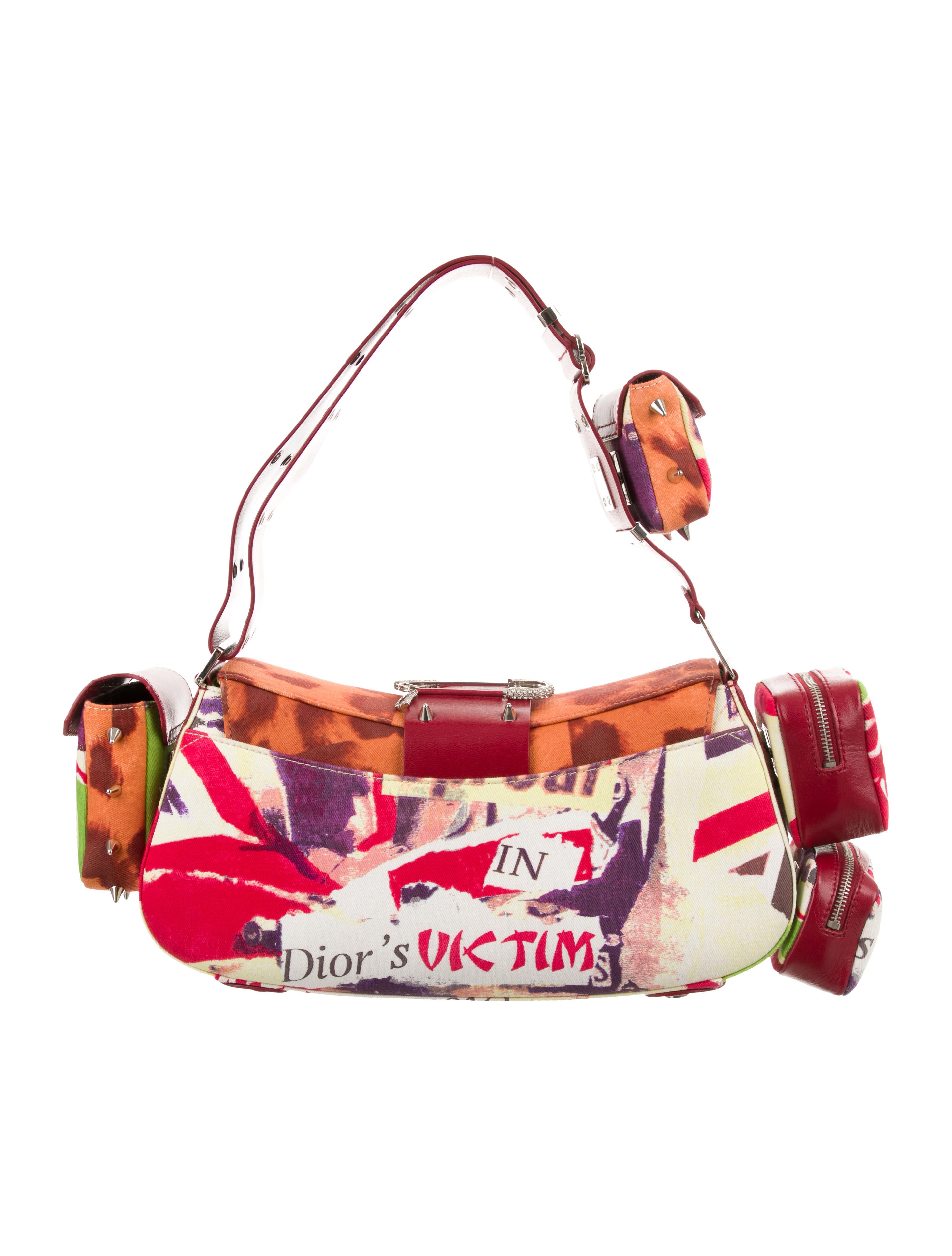 Christian Dior Street Chic Columbus Bag Le Victim - Red Handle