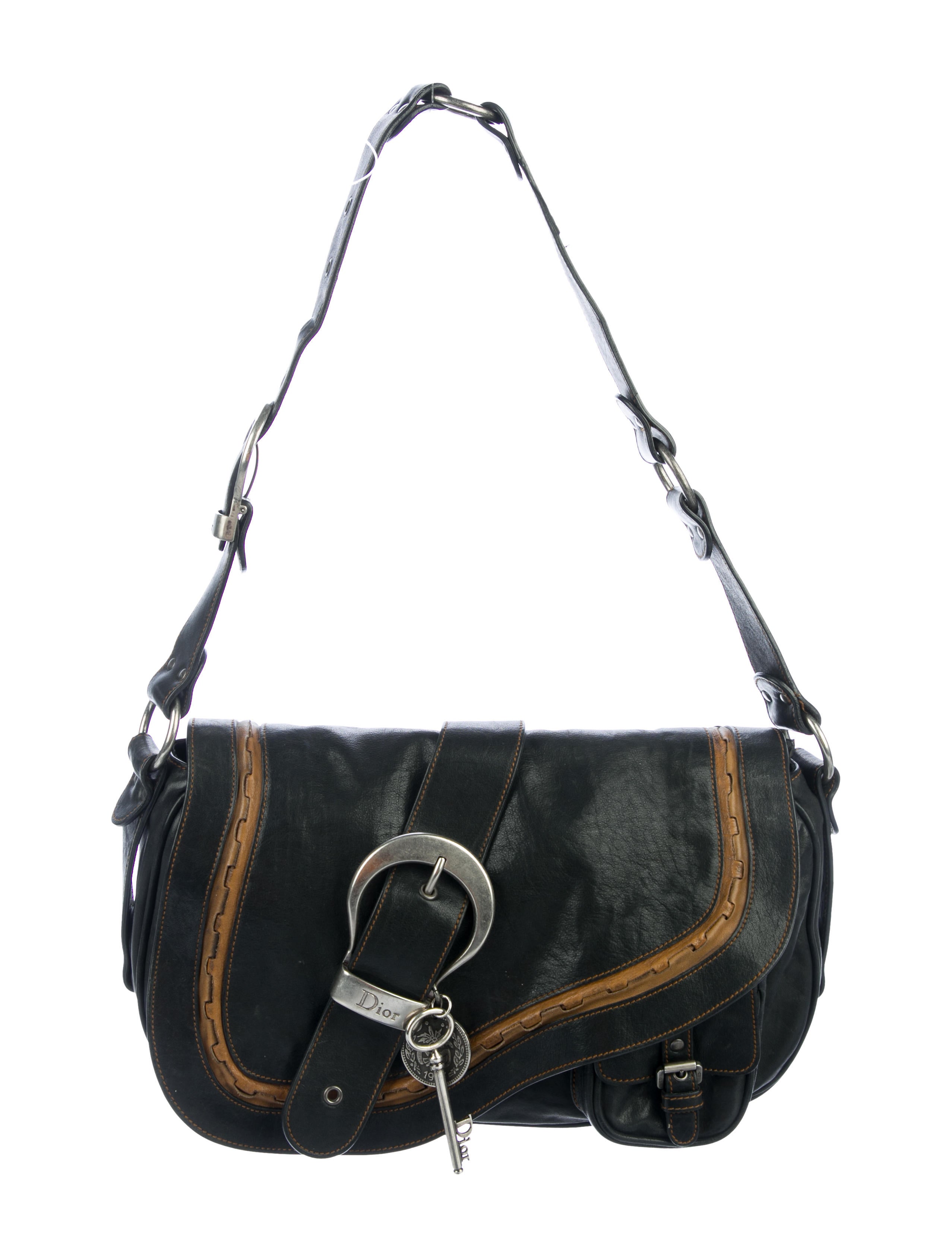 Christian Dior Gaucho Double Saddle Bag Handbags CHR117359 The RealReal