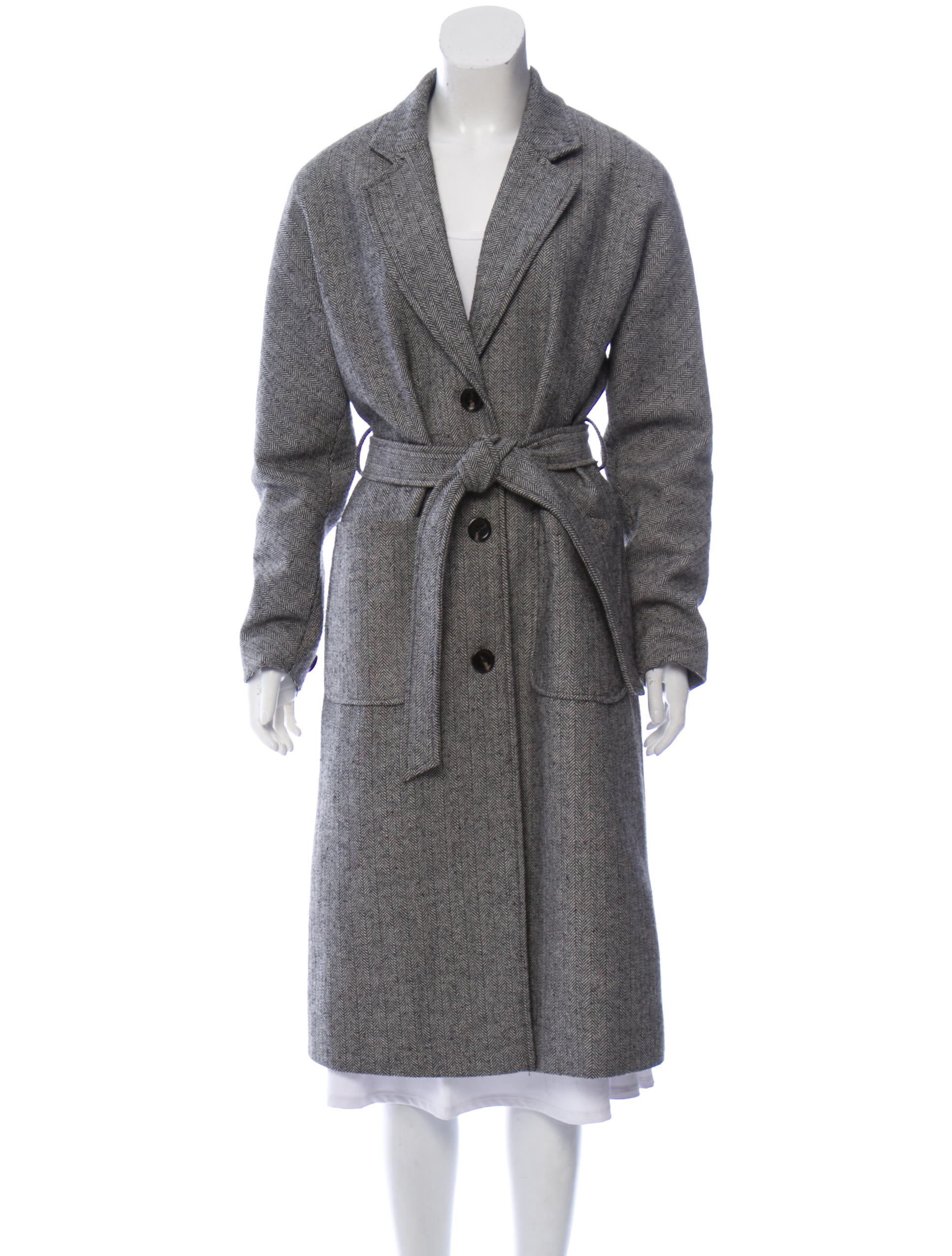 Christian Dior Wool Long Coat Clothing CHR119598 The RealReal