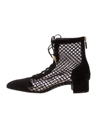 Christian Dior Naughtily-D Mesh Ankle Boots