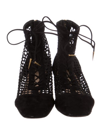 Christian Dior Naughtily-D Mesh Ankle Boots