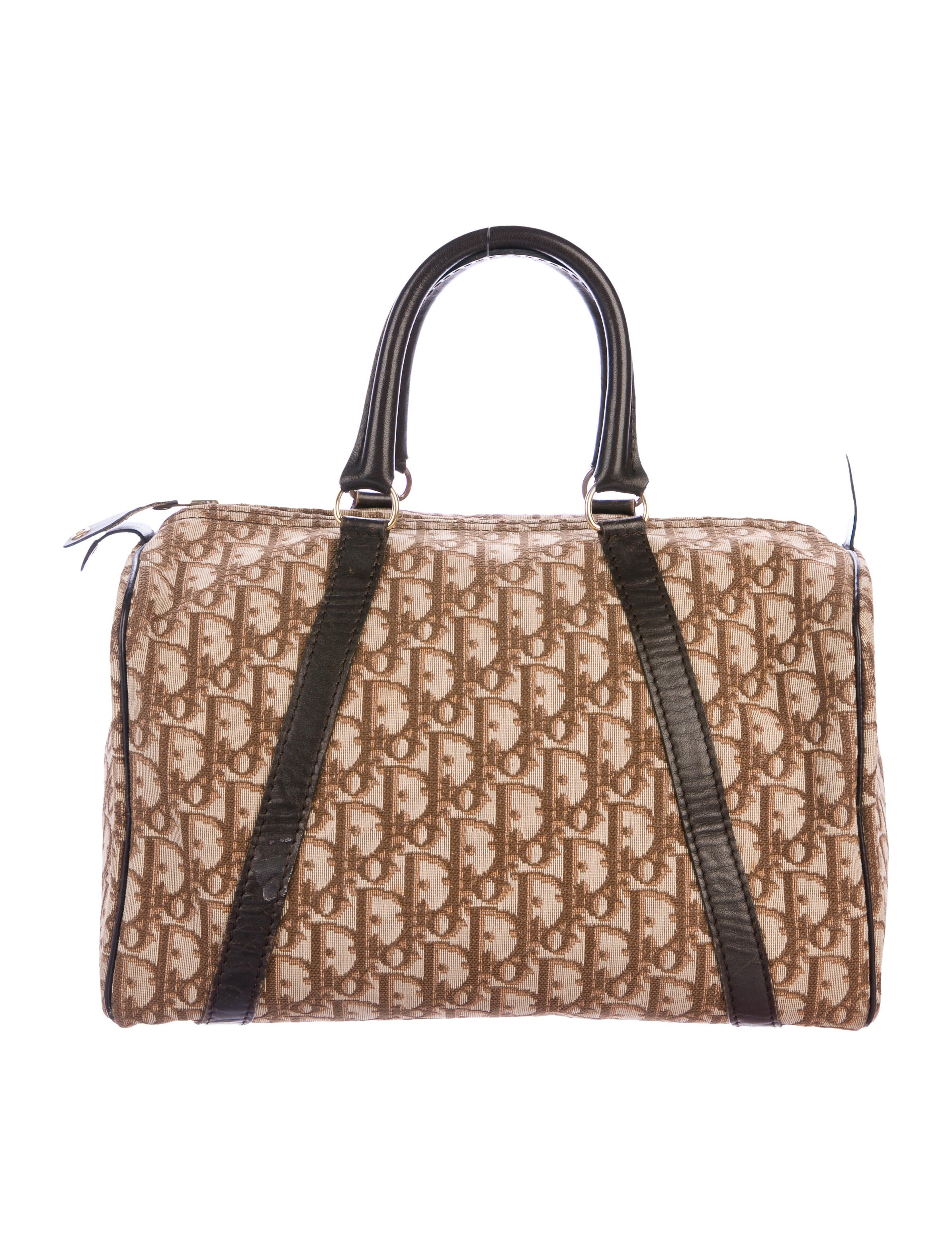 vintage dior trotter boston bag