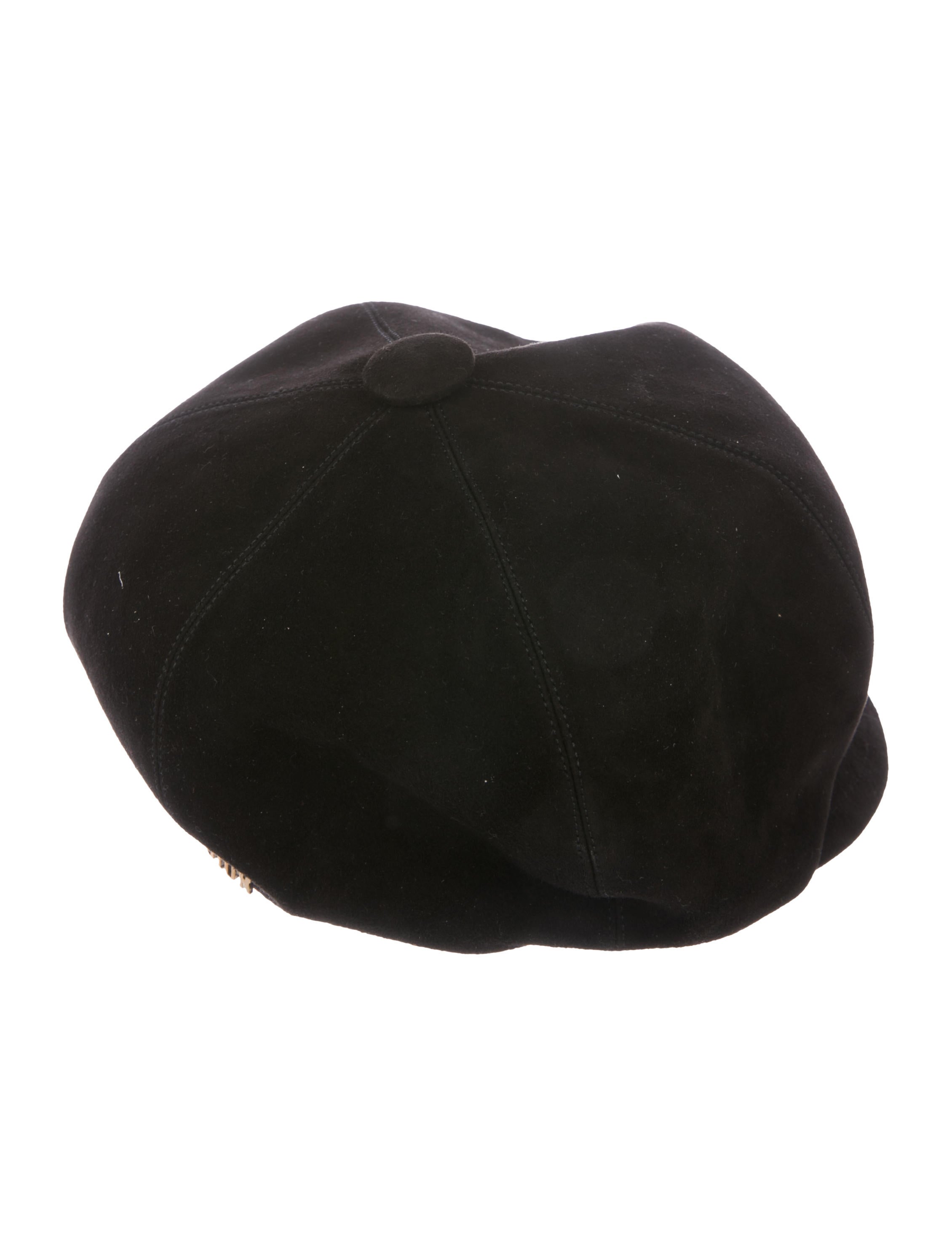 Christian Dior Suede Newsboy Hat - Black Hats, Accessories  display picture 3