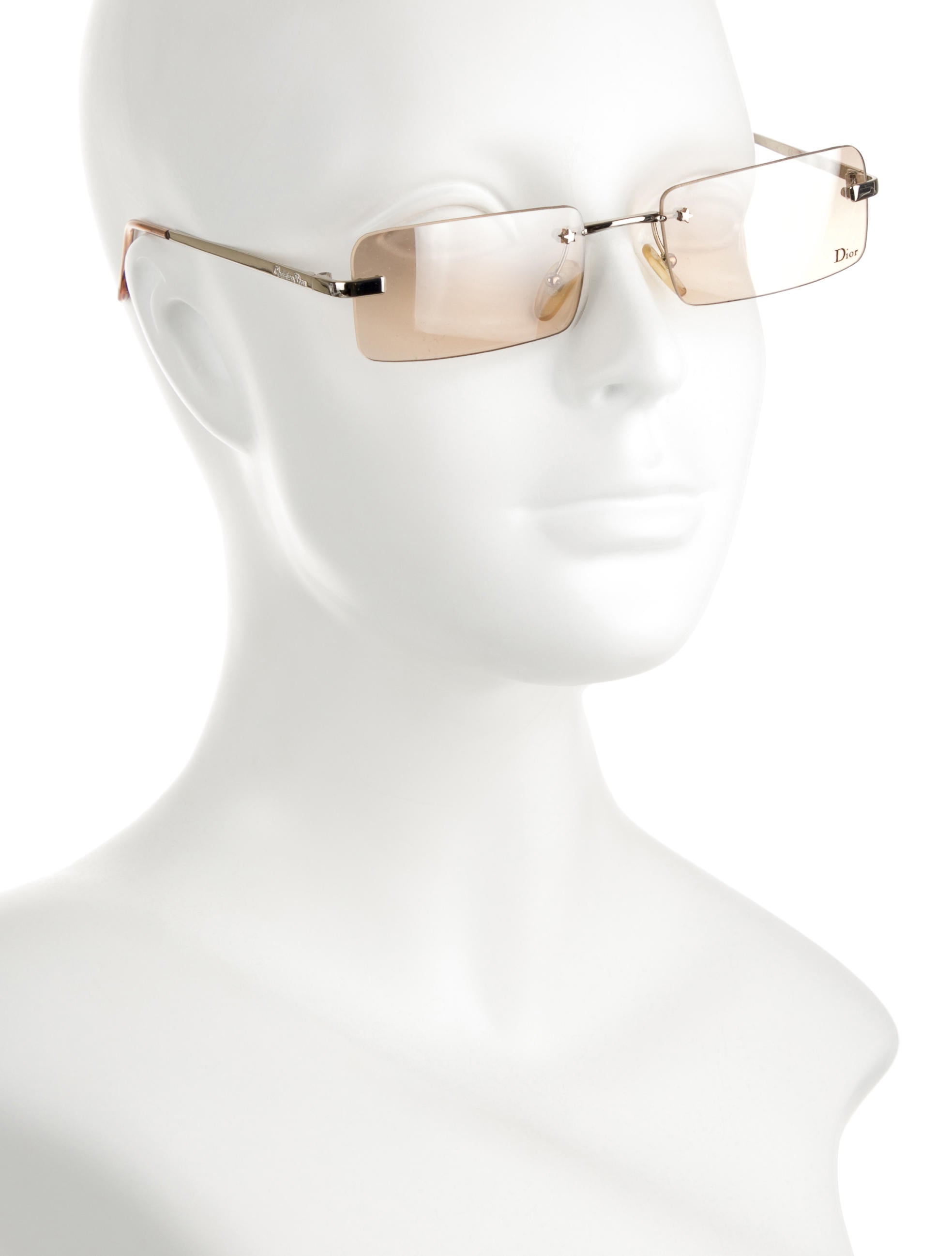 Christian Dior Monkey Rimless Sunglasses - Silver Sunglasses