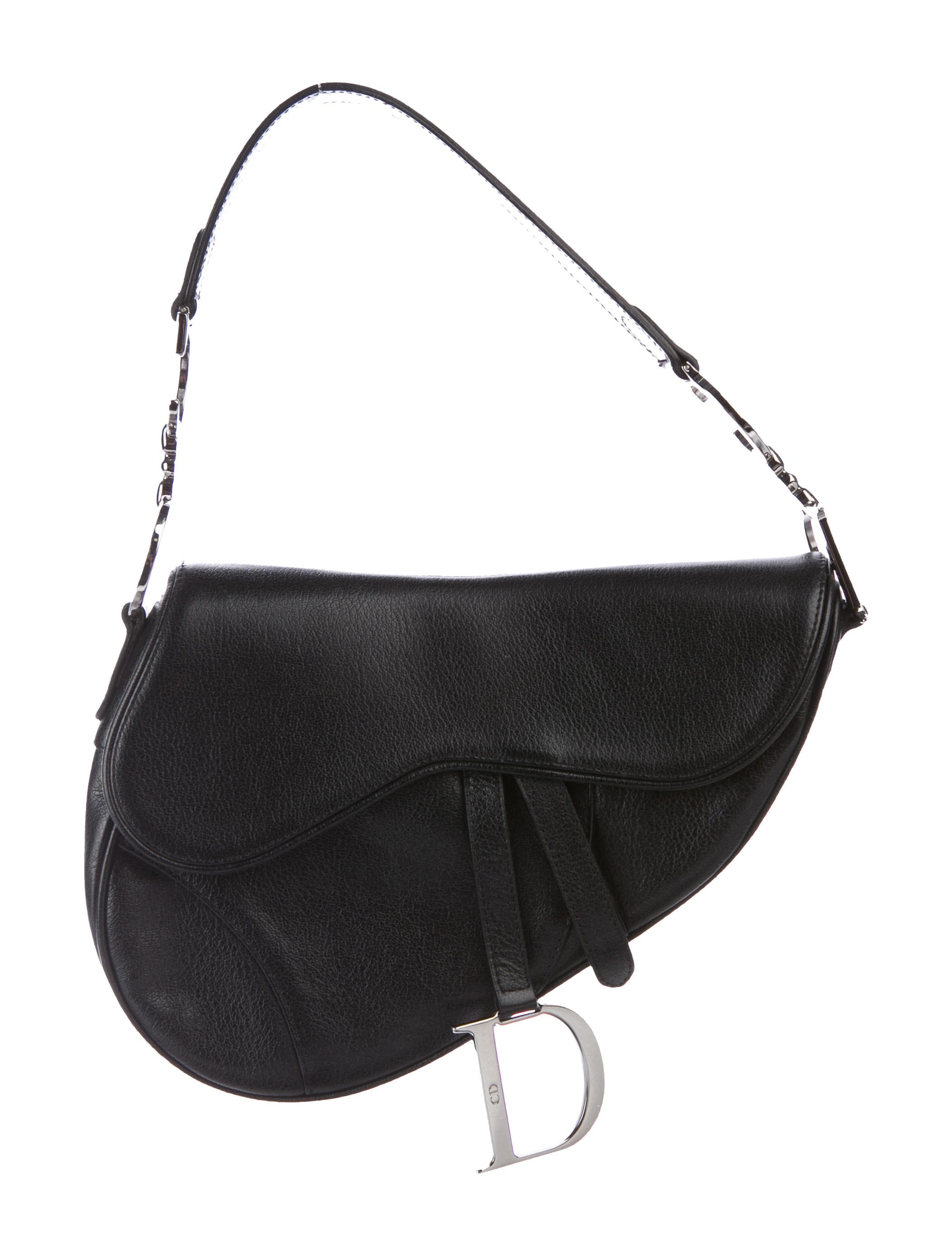 Christian Dior Leather Saddle Bag