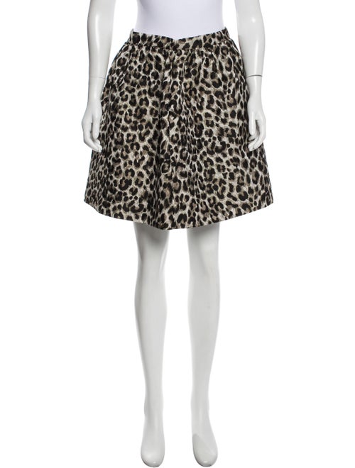 Christian Dior Abstract Print Mini Skirt Black