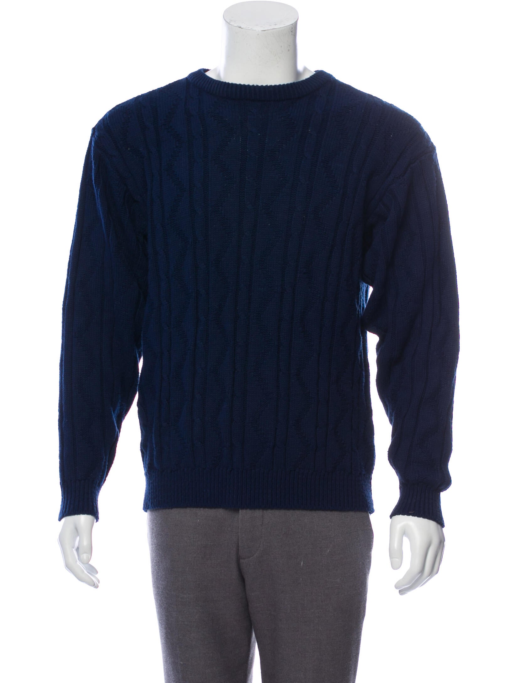 the north face purple label cable crew neck sweater