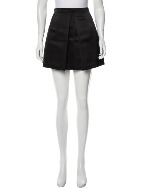 Christian Dior Silk Mini Skirt Black