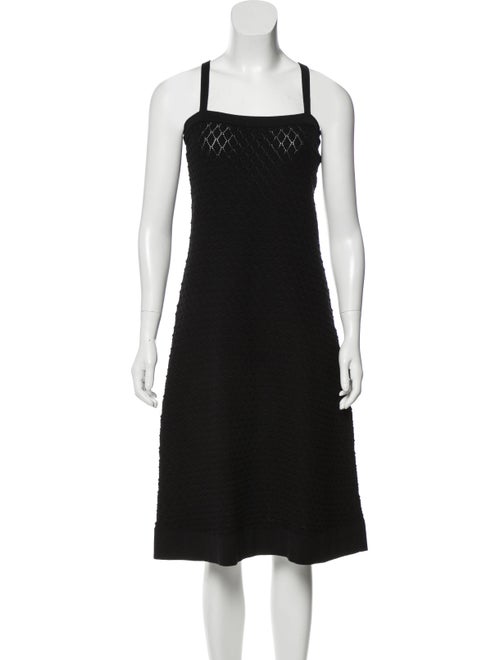 Christian Dior Sleeveless Sweater Dress Black