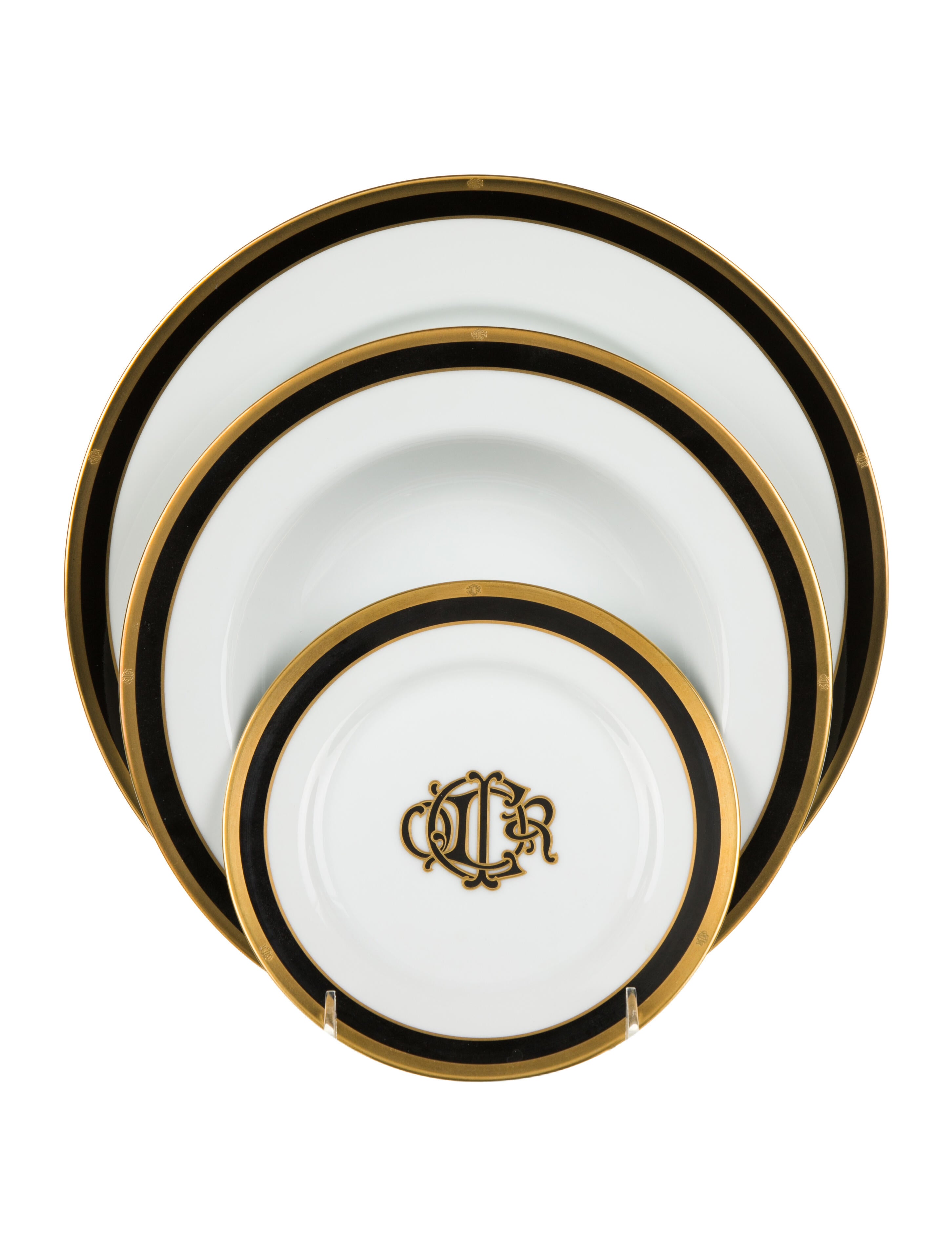Christian Dior 24Piece Dior Monogram Tableware Set Tabletop & Kitchen CHR133272 The RealReal