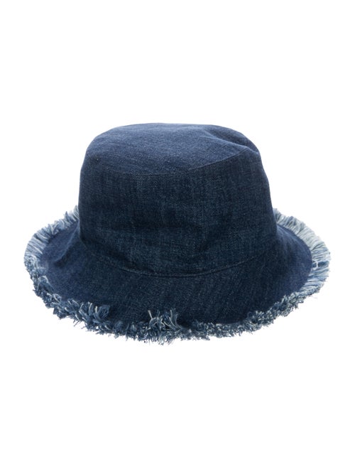 Christian Dior 2020 Denim Fringe Bucket Hat denim