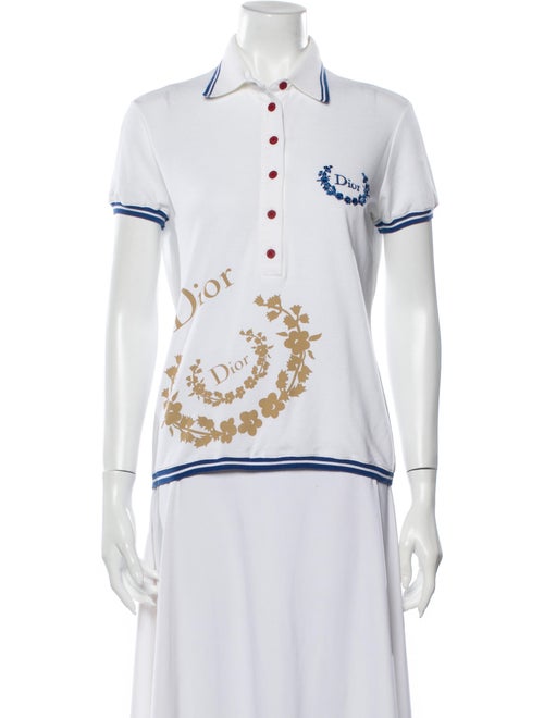 Christian Dior Vintage Printed Polo