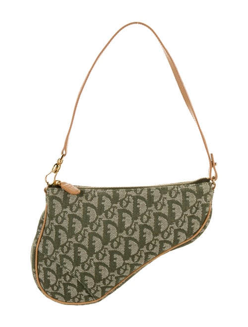Christian Dior Diorissimo Saddle Pochette Green
